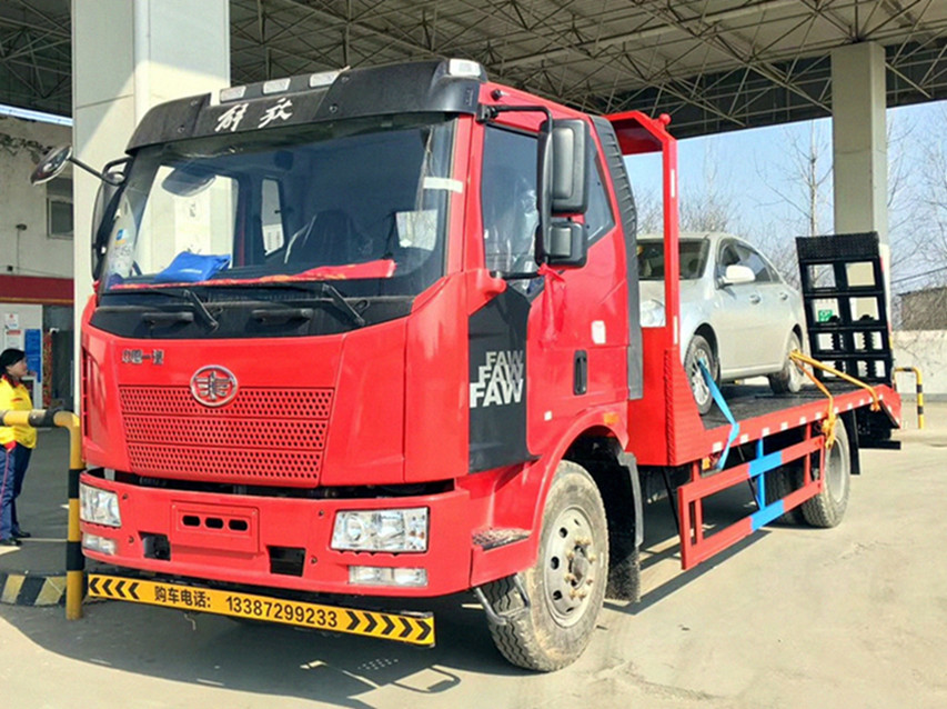 【16噸】解放J6平板運輸車